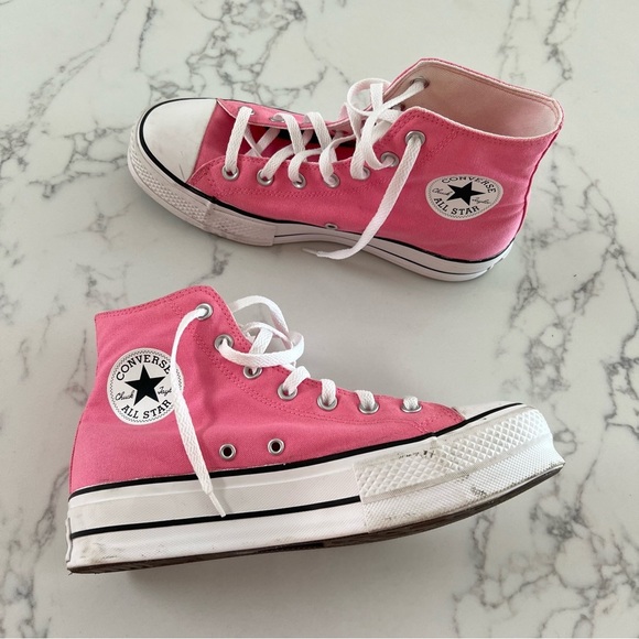 Converse Chuck Taylor All Star Lift Platform Sneakers - Pink - Size 9 - Picture 3 of 9